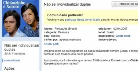 51 melhores comunidades do Orkut que eram febre nos anos 2000 51 melhores comunidades do Orkut que eram febre nos anos 2000 Prepare-se para uma nostalgia pura! Embarque em uma volta ao passado e relembre as comunidades do Orkut que marcaram gerações. Descubra as pérolas que fizeram parte da história da rede social mais amada do Brasil!