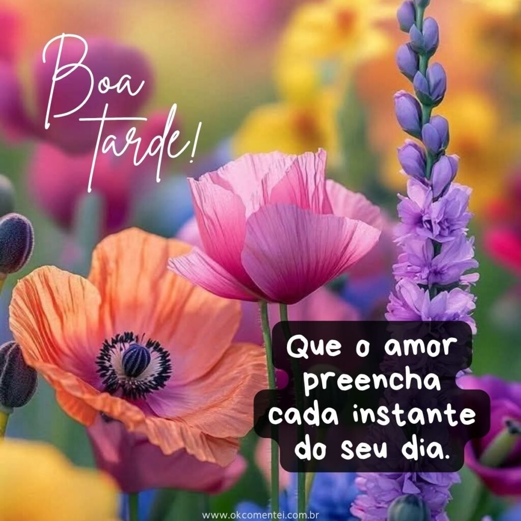 21 mensagens de boa tarde com flores para encantar o dia de alguém mensagem-de-boa-tarde-com-flores