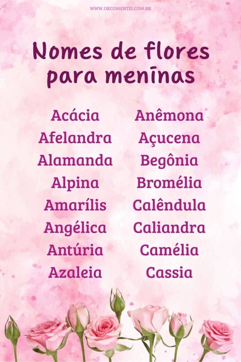 63 nomes de flores para meninas delicados e fortes
