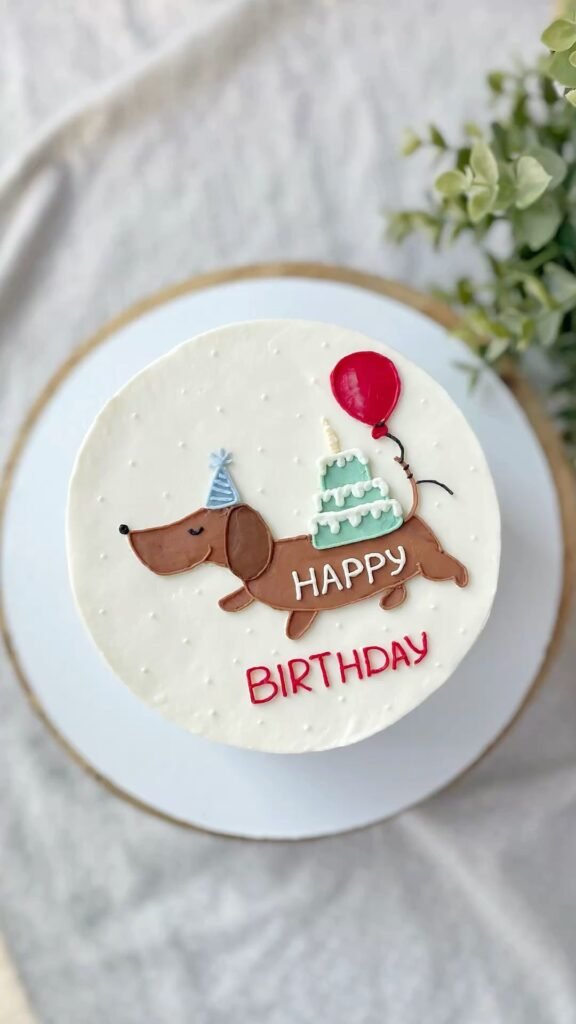 bento-cake-aniversário-cachorro-salsicha