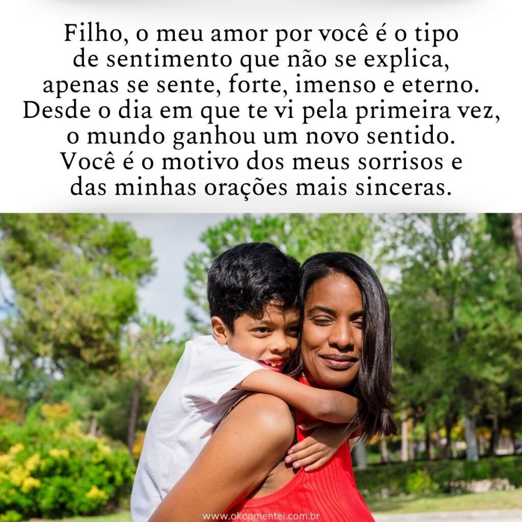 119 melhores frases de mãe para filho (status, mensagens e reflexão) frase-de-mãe-para-filho
