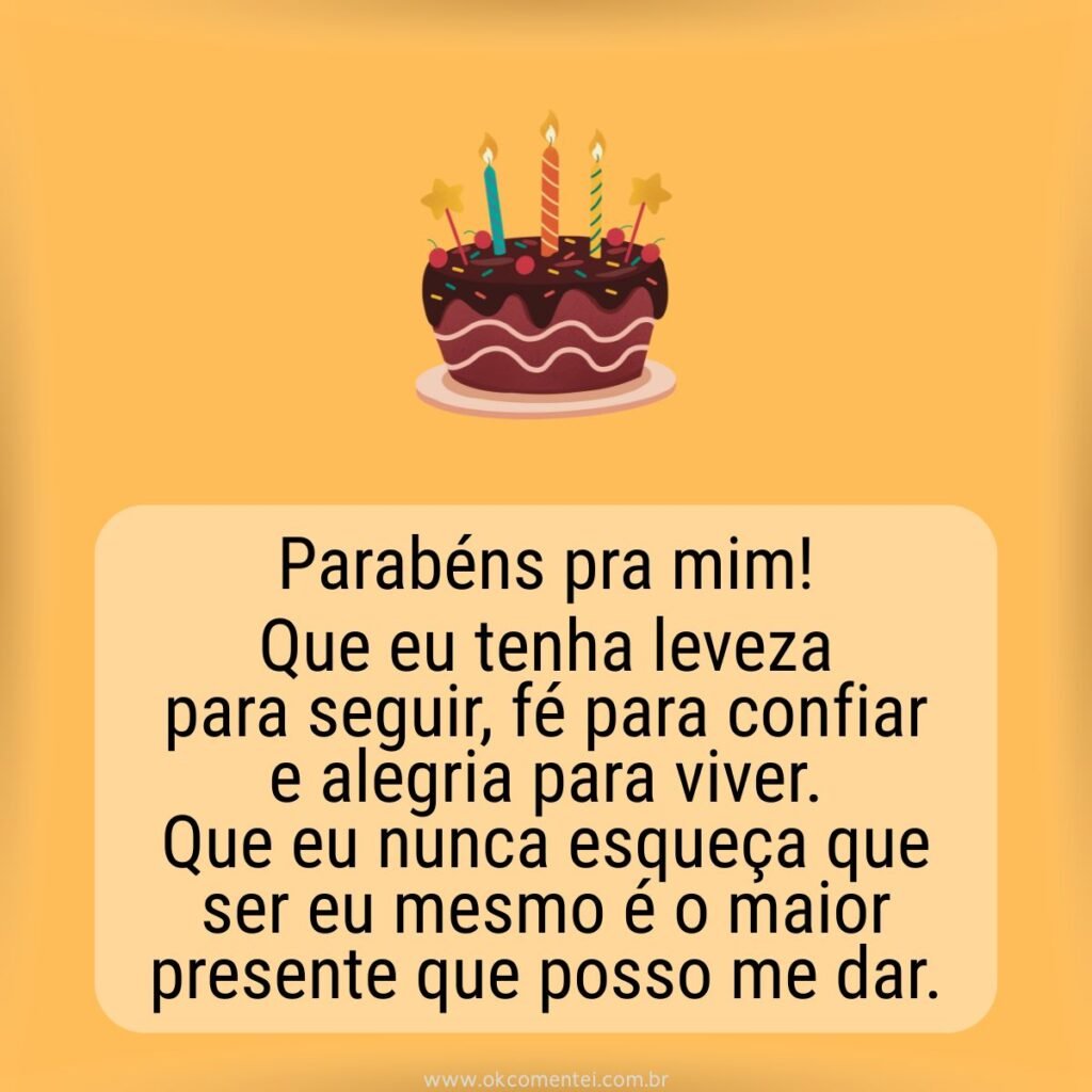 89 frases de parabéns para mim para celebrar a pessoa mais importante: você! parabéns-para-mim