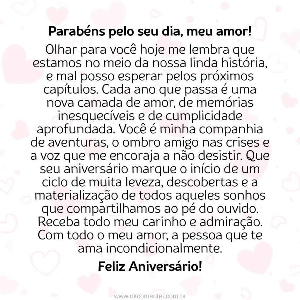 Feliz aniversário, meu amor: 55 mensagens para celebrar quem você ama Feliz-aniversário-meu-amor